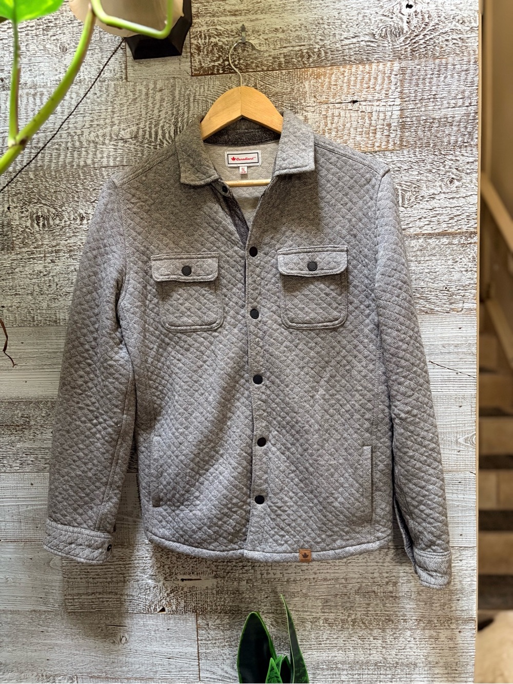 Canadiana | Lightweight Quilted Shirt Jacket / Shacket - Youth L / Men XS